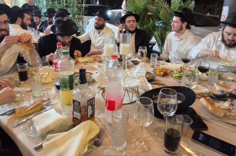 בראשון לציון התקיימה שמחת ה'לחיים' ווארט של החתן התמים איתי ג'רבי עב