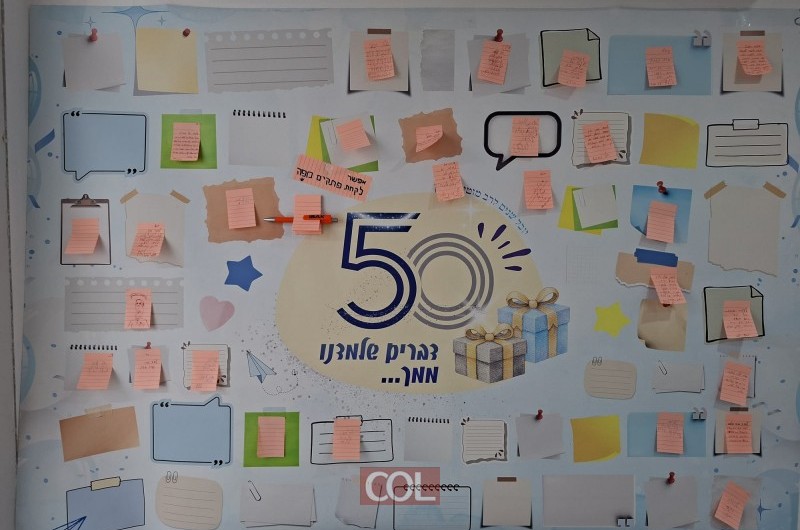 50 ברכות על הלוח: לרגל שנת היובל של שליח הרבי לשכונת אם המושבות הוותיקה בפתח תקווה, הרב מוטי גורליק, הכינו לו ה