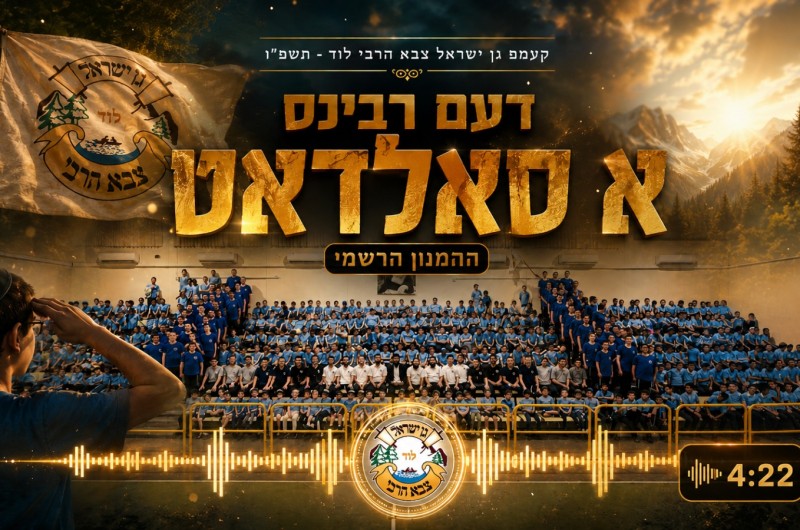 סוחף ומרגש: קעמפ 'צבא הרבי' לוד מציג את ההמנון הרשמי